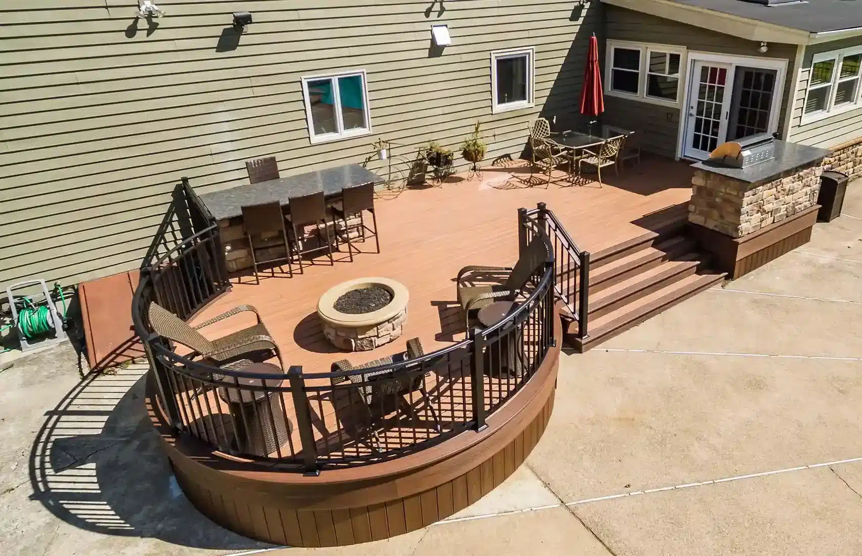 Deck Railings installation and Deck Lighting Contractors near me in Hillsborough NJ - Under deck waterproofing